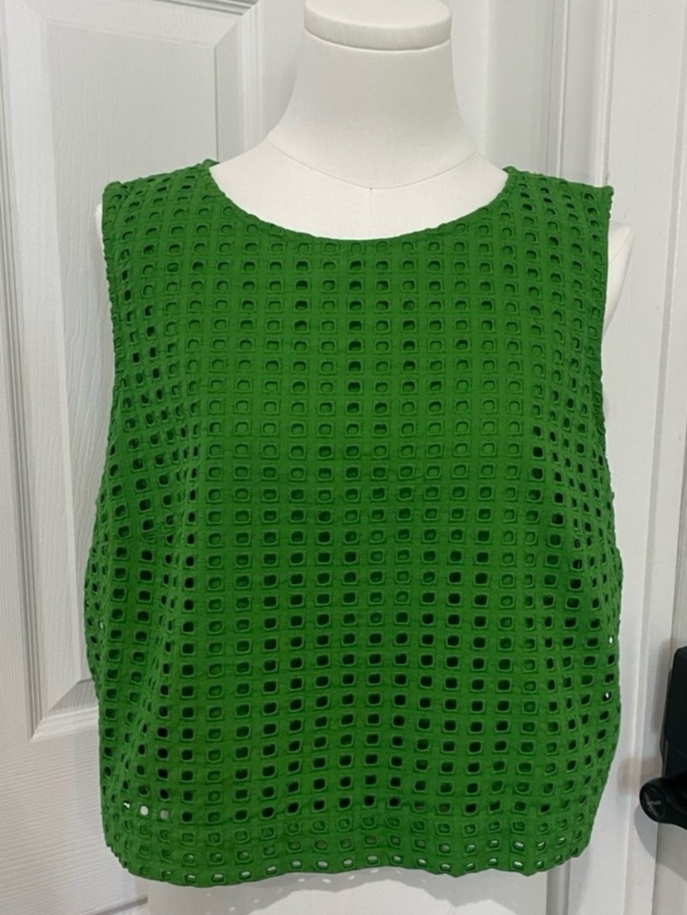 Kate Spade x Target- Cotton Cutout Sleeveless Top- Large